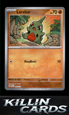 Larvitar (Poke Ball Pattern) 047/131 Pokemon Common SV: Prismatic Evolutions Car