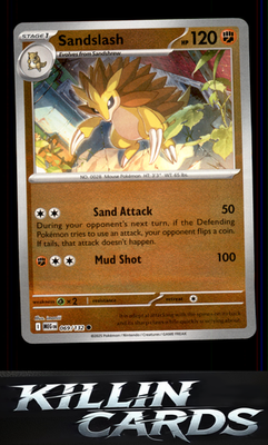 Reverse Holofoil Sandslash 069/132 Pokemon Common ME01: Mega Evolution Card NM