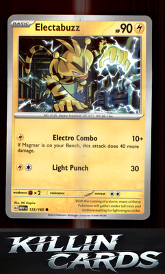Electabuzz 125/165 Pokemon Common SV: Scarlet & Violet 151 Card NM