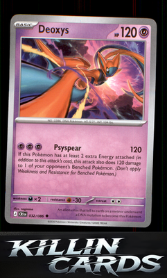 Deoxys - 032/086 032/086 Pokemon Uncommon ME04: Chaos Rising Card NM