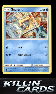 Snorunt 31/145 Pokemon Common SM - Guardians Rising Card NM