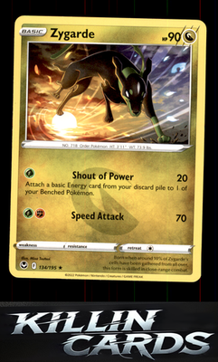 Zygarde 134/195 Pokemon Rare SWSH12: Silver Tempest Card NM