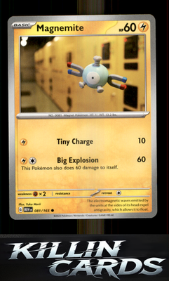 Magnemite 081/165 Pokemon Common SV: Scarlet & Violet 151 Card NM