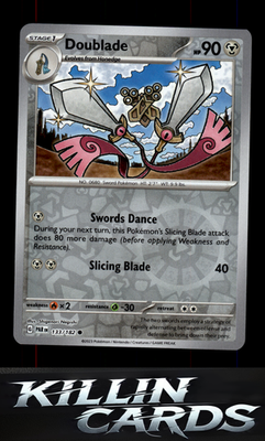 Reverse Holofoil Doublade - 133/182 133/182 Pokemon Common SV04: Paradox Rift Ca