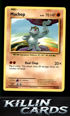 Machop 57/108 Pokemon Common XY - Evolutions Card LP