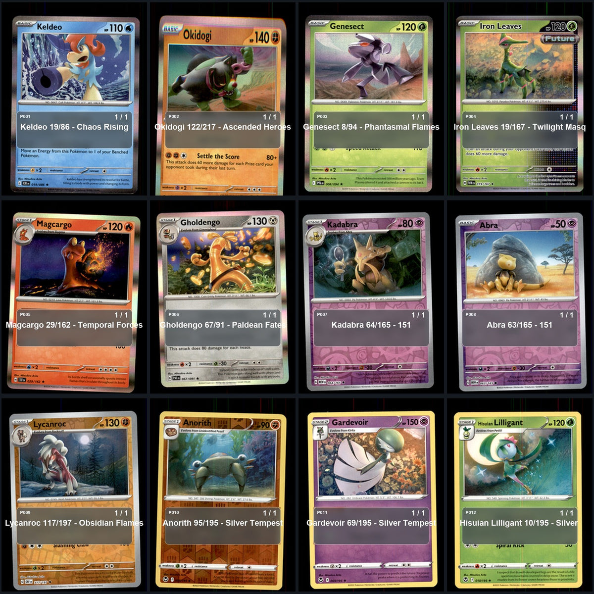 Pokemon TCG Mitsuhiro Arita Artist Collection 118 Cards Lot