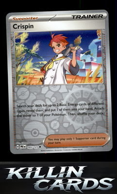 Reverse Holofoil Crispin - 105/131 105/131 Pokemon Uncommon SV: Prismatic Evolut