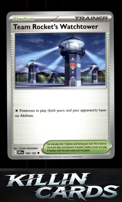 Team Rocket's Watchtower 180/182 Pokemon Uncommon SV10: Destined Rivals Card NM