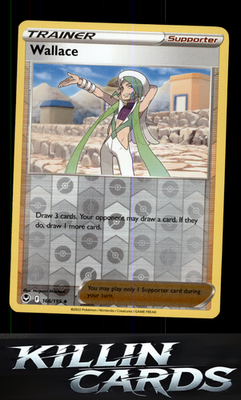 Reverse Holofoil Wallace 166/195 Pokemon Uncommon SWSH12: Silver Tempest Card NM
