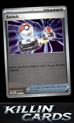 Reverse Holofoil Switch 130/132 Pokemon Common ME01: Mega Evolution Card NM