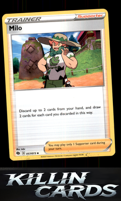 Milo 57/73 Pokemon Uncommon Champion's Path Card NM