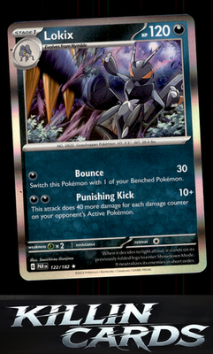 Lokix 122/182 Pokemon Rare SV04: Paradox Rift Card NM