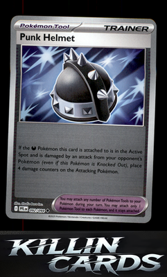 Reverse Holofoil Punk Helmet 092/094 Pokemon Uncommon ME02: Phantasmal Flames Ca