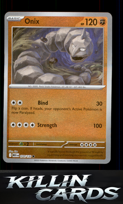 Reverse Holofoil Onix 070/132 Pokemon Common ME01: Mega Evolution Card NM