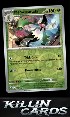 Reverse Holofoil Meowscarada - 015/198 015/198 Pokemon Rare SV01: Scarlet & Viol