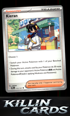 Kieran - 113/131 113/131 Pokemon Uncommon SV: Prismatic Evolutions Card NM