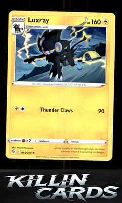 Luxray 093/264 Pokemon Rare SWSH08: Fusion Strike Card NM