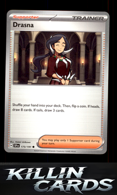 Drasna - 173/191 173/191 Pokemon Common SV08: Surging Sparks Card NM
