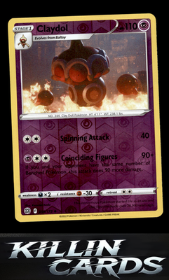 Reverse Holofoil Claydol 059/172 Pokemon Uncommon SWSH09: Brilliant Stars Card N