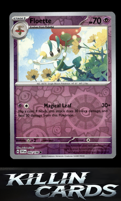 Reverse Holofoil Floette 092/198 Pokemon Common SV01: Scarlet & Violet Base Set