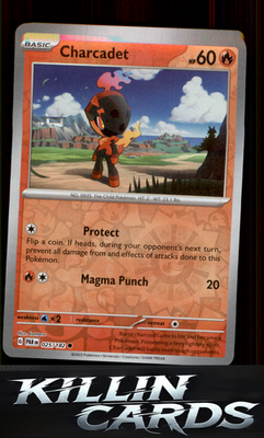 Reverse Holofoil Charcadet - 025/182 025/182 Pokemon Common SV04: Paradox Rift C