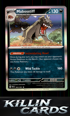 Mabosstiff - 063/091 063/091 Pokemon Rare SV: Paldean Fates Card NM