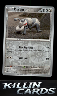 Reverse Holofoil Durant 070/086 Pokemon Uncommon SV: White Flare Card NM