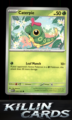 Caterpie - 010/165 010/165 Pokemon Common SV: Scarlet & Violet 151 Card NM