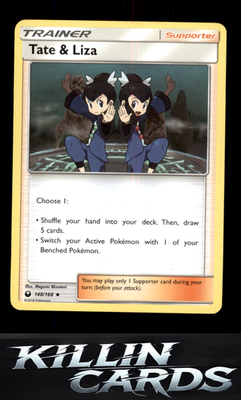 Tate & Liza 148/168 Pokemon Uncommon SM - Celestial Storm Card NM
