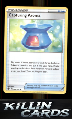 Capturing Aroma 153/195 Pokemon Uncommon SWSH12: Silver Tempest Card NM