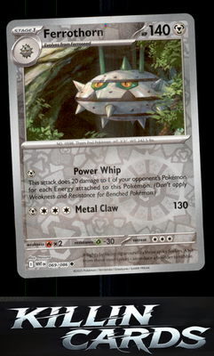 Reverse Holofoil Ferrothorn 069/086 Pokemon Uncommon SV: White Flare Card NM