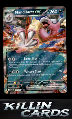 Mandibuzz ex 139/217 Pokemon Double Rare ME: Ascended Heroes Card NM
