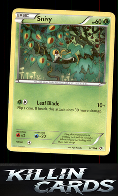 Snivy 6/113 Pokemon Common Legendary Treasures Card NM