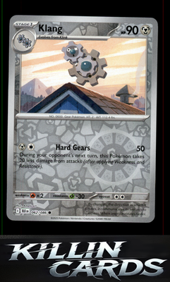 Reverse Holofoil Klang 062/086 Pokemon Common SV: Black Bolt Card NM