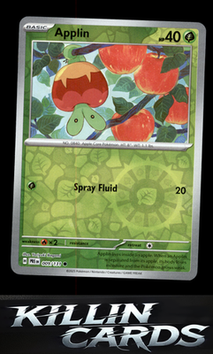Reverse Holofoil Applin 009/131 Pokemon Common SV: Prismatic Evolutions Card NM