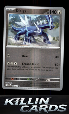 Reverse Holofoil Dialga 095/132 Pokemon Rare ME01: Mega Evolution Card NM
