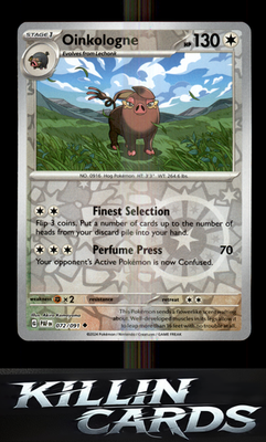 Reverse Holofoil Oinkologne 072/091 Pokemon Uncommon SV: Paldean Fates Card NM