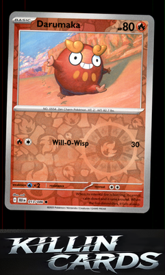 Reverse Holofoil Darumaka 013/086 Pokemon Common SV: Black Bolt Card NM
