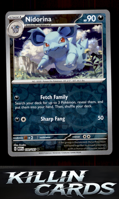 Reverse Holofoil Nidorina 030/165 Pokemon Uncommon SV: Scarlet & Violet 151 Card