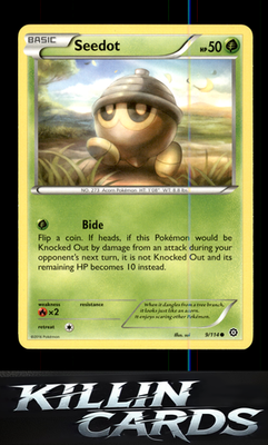 Seedot 9/114 Pokemon Common XY - Steam Siege Card LP
