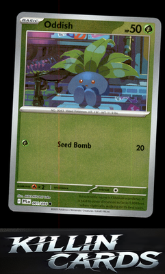 Reverse Holofoil Oddish 001/094 Pokemon Common ME02: Phantasmal Flames Card NM