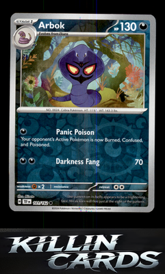 Reverse Holofoil Arbok - 101/162 101/162 Pokemon Common SV05: Temporal Forces Ca