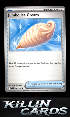 Jumbo Ice Cream 091/094 Pokemon Uncommon ME02: Phantasmal Flames Card NM