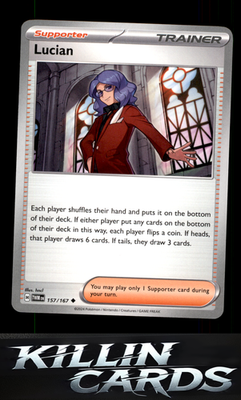 Lucian - 157/167 157/167 Pokemon Uncommon SV06: Twilight Masquerade Card NM