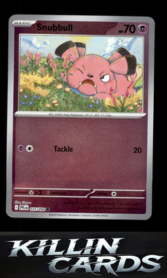 Reverse Holofoil Snubbull 037/094 Pokemon Common ME02: Phantasmal Flames Card NM