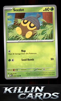 Seedot 013/132 Pokemon Common ME01: Mega Evolution Card NM