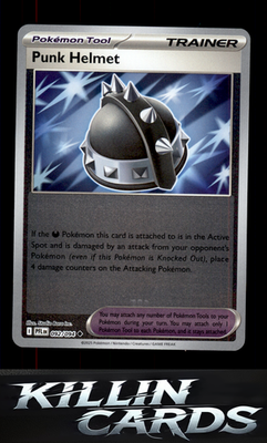 Reverse Holofoil Punk Helmet 092/094 Pokemon Uncommon ME02: Phantasmal Flames Ca