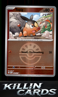 Reverse Holofoil Tepig (Friend Ball) 029/217 Pokemon Common ME: Ascended Heroes
