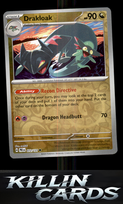 Reverse Holofoil Drakloak 072/131 Pokemon Common SV: Prismatic Evolutions Card N