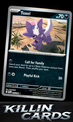 Reverse Holofoil Toxel 067/094 Pokemon Common ME02: Phantasmal Flames Card NM